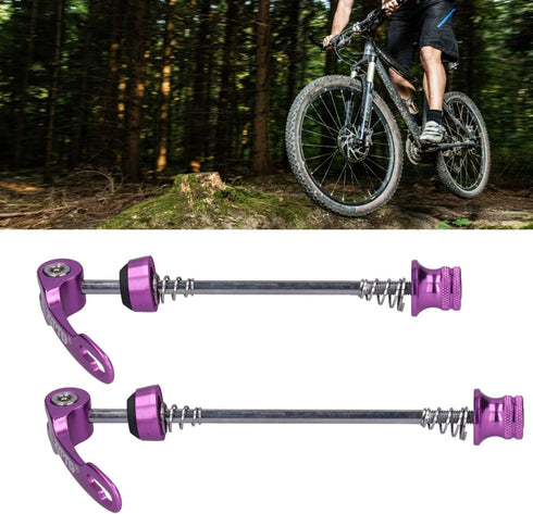 ZTTO 2pcs Quick Release Skewers, Road Mountain Bike Front Rear Skewer Accessory