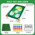 TOY Life Golf Cornhole Game, Golf Corn Hole Set Chipping Golf Game for Adults Kids Backyard Golf Game Golf Yard Corn