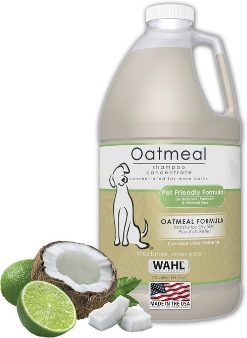 Wahl USA Dry Skin & Itch Relief Pet Shampoo for Dogs Oatmeal