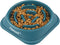 Slow Feeder Dog Bowls, Anti-Slip Maze Puzzle Feeding Bowls for Small and Medium Dogs and Cats (Navy Blue)