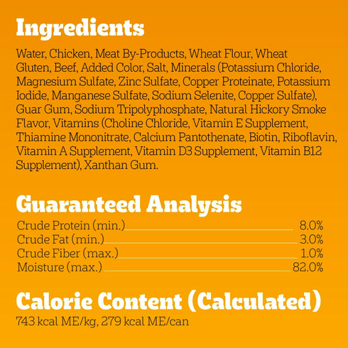13.2 oz. 12 Count Pedigree Wet Dog Food, Choice Cuts Adult Canned Dog Food with Beef, Cans