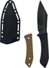 Hunting Survival Knife, 9" Full Tang Fixed Blade Knives, Camping Gear with Extra FRN Handle Scales