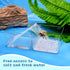 U0U 2 Pack Hermit Crab Water Tank,Hermit Crab Accessories Hermit Crabs Cage with Climbing Ramps,Acrylic Hermit Salt