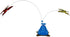 1400013266 OurPet's Whirling Wiggler Spinner Cat Toy, Model:
