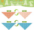 Agroon 2PCS, 4 Easter Dog Bandanas Large Pattern Colorful Scarf for Boy and Girl, Triangle Reversible Bibs Breed