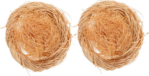 2pcs Handmade Artificial Bird Nests Decor for Easter Party Wedding and Themed