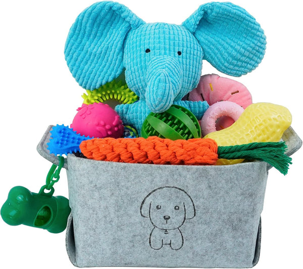 MRSOHRET 20Pcs Puppy Chew Toys for Teething, Dog Chew Toys with Rope