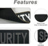 Large Security Patch PVC Subdued 8.5x3 inches for Tactical Vest Jackets Uniforms (Black and Gray)