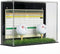 Golf Ball Display Case Stand with Turf Base, for balls from Hole-in-One