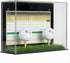 Golf Ball Display Case Stand with Turf Base, for balls from Hole-in-One
