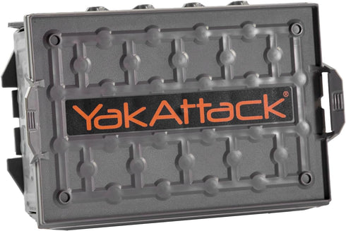 YakAttack TracPak Stackable Fishing Gear Storage Box, Single Box in Battleship Grey (SSO-1003-BG) for Kayak