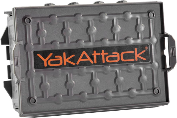 YakAttack TracPak Stackable Fishing Gear Storage Box, Single Box in Battleship Grey (SSO-1003-BG) for Kayak