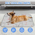 imiBBWQu Summer 27" 22" Cooling Dog Bed Cute Cats Flowers Dog Cooling Pad Washable Pet Mat Pet Bed Fluffy Non-Slip