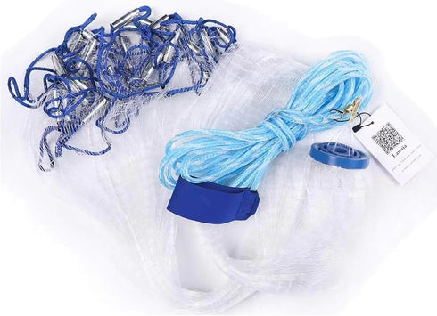 1/2 inch 3FT 12FT Lawaia Cast Net Cast Nets for Fishing Hand Throw Bait Nets Mesh Freshwater Saltwater Fish Gear
