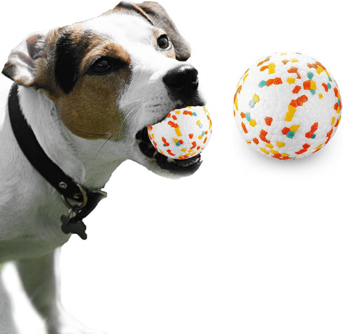 Dog Balls, Indestructible Toy Ball for Aggressive Chewers, Durable Interactive Ball for Training (2.5in, 1pcs)
