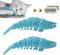 Cat Toothbrush Catnip Toy, Interactive Rubber Dental Care for Kittens, Crayfish-Shaped Chewing Toy (2 Pack)