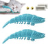 Cat Toothbrush Catnip Toy, Interactive Rubber Dental Care for Kittens, Crayfish-Shaped Chewing Toy (2 Pack)