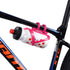 ZONKIE Bicycle Bottle Cages, Plastic Bike Bottle Holder with Mounting Base, Pink