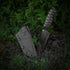 GRITR Scout Fixed Drop Point Blade Knife, Full Tang with Ambidextrous Kydex Belt Sheath for Outdoor Camping & Hiking