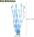 Large Aquarium Plastic Plants, Tall Aquarium Plants for Fish Tanks Decor, 19.29" Height (Blue White, 2pcs)