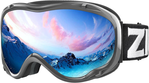 ZIONOR Lagopus B1 Ski Goggles for Men, Women, Adult, Youth - OTG Anti-Fog, UV Protection Snowboard Goggles