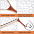 PLUSINNO Fly Fishing Net, Wooden Frame Landing Net with Magnetic Release, Soft Rubber Mesh for Trout Bass Catch