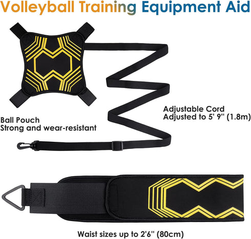 Volleyball Training Equipment Aid for Practicing Serve, Setting, Spiking, Arm Swing, Beginner & Pro Gift