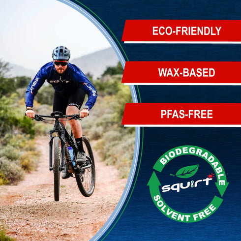 Squirt Chain Lube for Bikes, 0.5 Oz, Long-Lasting All-Weather Dry Chain Lube, Bike Maintenance Aid, 6 Pack