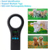 Treamvp ISO11784/85/FDX-B/EMID 134.2KHz/125KHz 500 Pet Microchip Scanner, Handheld Animal Micro Chip Reader