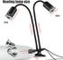 TFNN 2 Bulbs 25W+50W Reptile Heat Lamp, Double-Head Heat Lamp with Clamp, UVA UVB Reptile Light with Intelligent Cycle