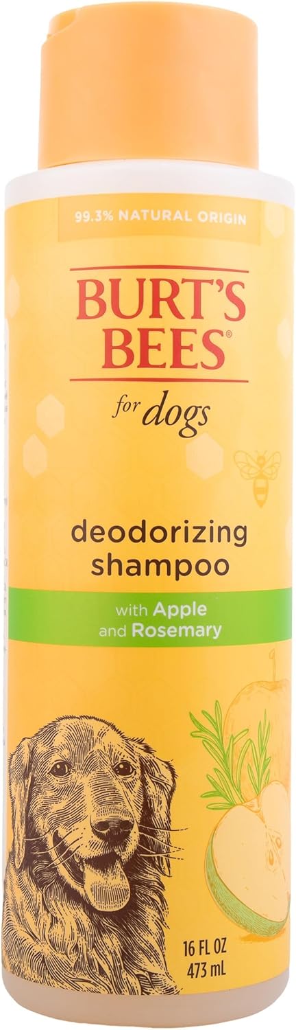 BURT'S BEES FOR PETS Deodorizing Dog Shampoo with Apple and Rosemary, 95%