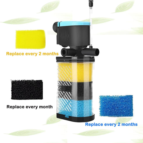 Filter Intake Sponge for Kulife Sponge Filter, 9-Pack for Aquarium Fish Tank