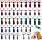 90 Pack Pet Bow Ties and Collar Bows, Adjustable Dog Cat Bowties and Bowknots, Cute Fashionable Design for Small and