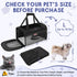 15 Lbs, 17"x11"x11") BALEINE Cat Carrier, Puppy Dog Carrier for Small Medium Pets Up to Soft-Sided Dog Travel Bag