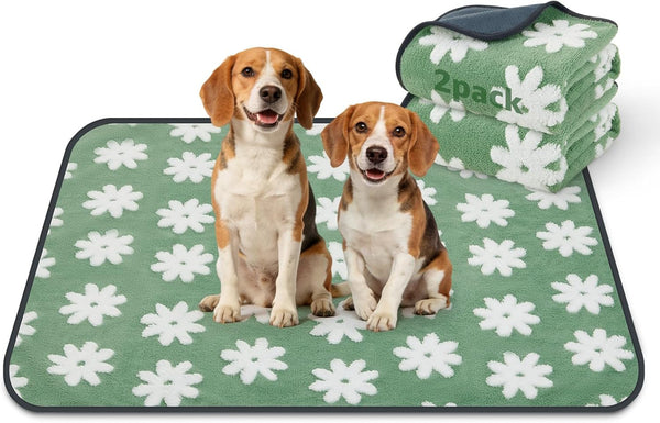 LOOBANI Washable Puppy Pads: Waterproof Reusable Pee Pads for Dogs, Non-Slip and