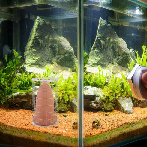 Ipetboom Spawning Bucket Set, Slate Stone Aquarium Angel Fish Live Angelfish Spawning Cone for Fish Eggs Cones Clay Rock