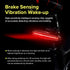 Smart Bicycle Brake Tail Light with Vibration Sensing, Wireless Remote Turn Signals, USB-C Rechargeable Rear Lights
