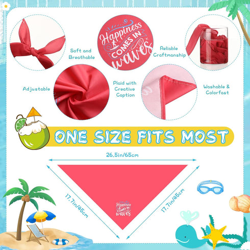 100 Summer Pcs Dog Bandana Bulk with Sayings Pet Triangle Scarf Bibs Washable Puppy Kerchief Adjustable Grooming