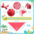 100 Summer Pcs Dog Bandana Bulk with Sayings Pet Triangle Scarf Bibs Washable Puppy Kerchief Adjustable Grooming