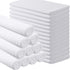 BBTO 24 Count Sublimation Cooling Towels Bulk for Sports 40"x12" White Golf