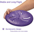 Indestructible Dog Flying Disc, Interactive Soft Lightweight Flyer for Medium Large Dogs, 9 inch (Purple)