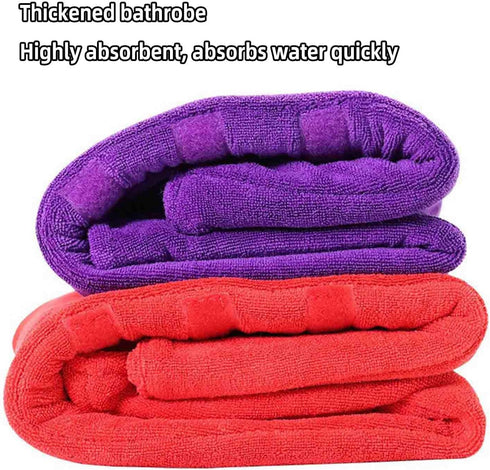 JUSHZ Microfiber Dog Towels for Drying Dogs Large Dog Towel Medium Small Absorbent Robe Personalised Coat Pet Hooded