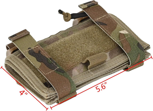 Tactical Arm Sleeve Map Pouch Case - Documents Holder Wrist Case with Military Arm Pouch and USA Flag Patch