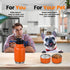 AGH Dog Water Bottle - 32oz Portable Bottle with Detachable Bowl, Stainless Steel for Travel, Orange