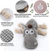 Large Dog Squeaky Toy, Stuffed Animal Plush Toy for Small, Medium, Large Dogs (Donkey, Grey)