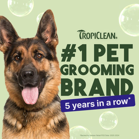 7.4 oz. TropiClean Warm Vanilla Waterless Facial Cleanser for Dogs | Dog Foam Face Wash | Dog Face Wash Derived from