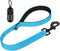 Short Dog Leash, Traffic Padded Handle for Large Breed Dogs, Reflective Training Lead, 24 Inch, Black