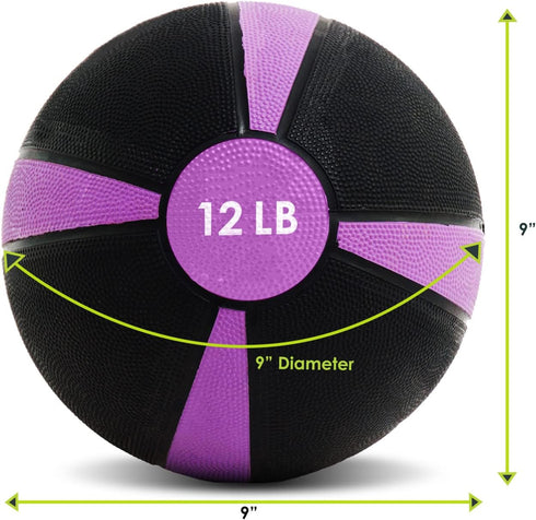 ProsourceFit Weighted Medicine Ball for Full Body Workouts