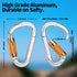 FVW Professional Auto Locking Rock Climbing Carabiner Clips, 25KN Heavy Duty Caribeaners for Rappelling, Swing, Rescue