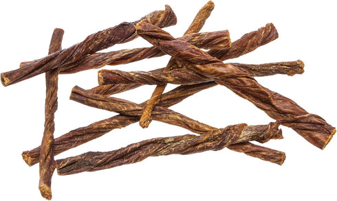 5 20 Count Pawstruck Natural Beef Bully Slims Junior Gullet Chew Sticks for Small Dogs & Puppies Healthy Rawhide Free